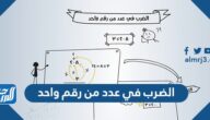 الضرب في عدد من رقم واحد