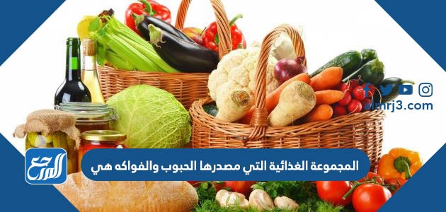 المجموعة الغذائية التي مصدرها الحبوب والفواكه هي