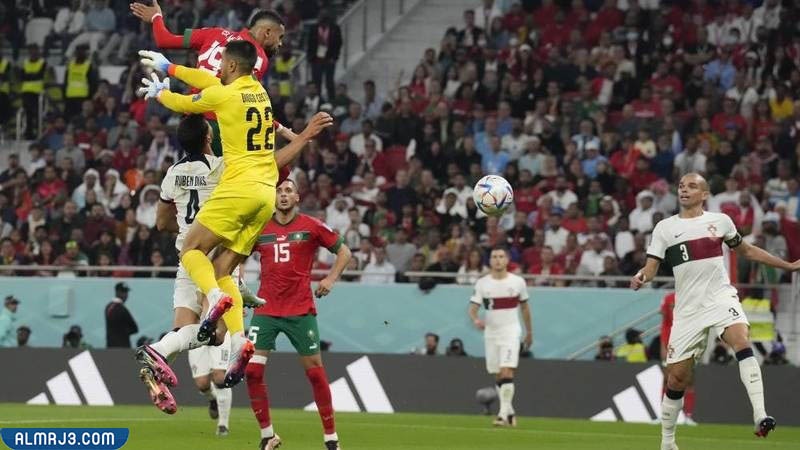 بالصور قفزة النصيري في هدفه ضد البرتغال