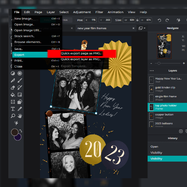 تصميم بطاقة معايدة باسمك وصورتك 2023