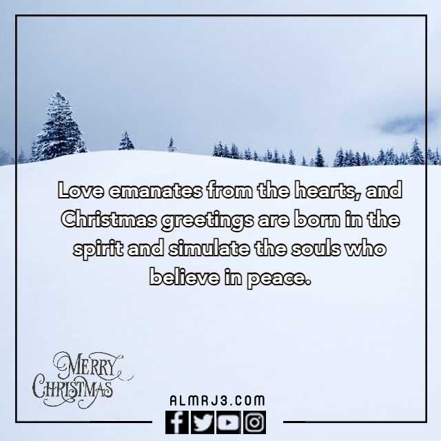 صور ورسائل وعبارات تهـنئة عِيد الكريسـماس بالإنجليزي Merry Chrismas