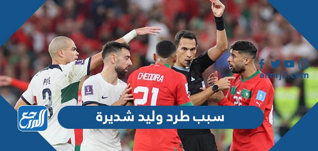 سبب طرد وليد شديرة اللاعب المغربي