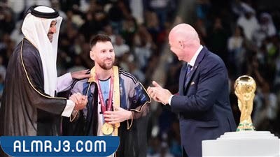 صور ميسّي بالعباءة القطريّة