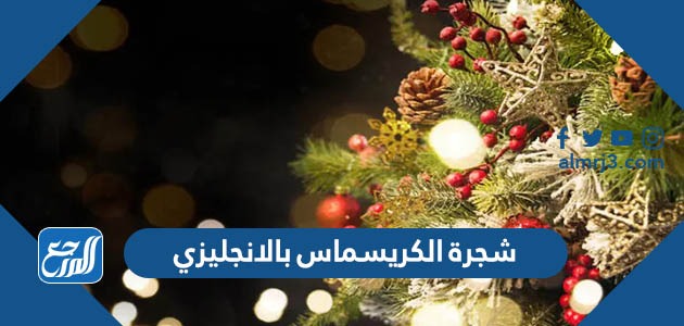 شجرة الكريسماس بالانجليزي
