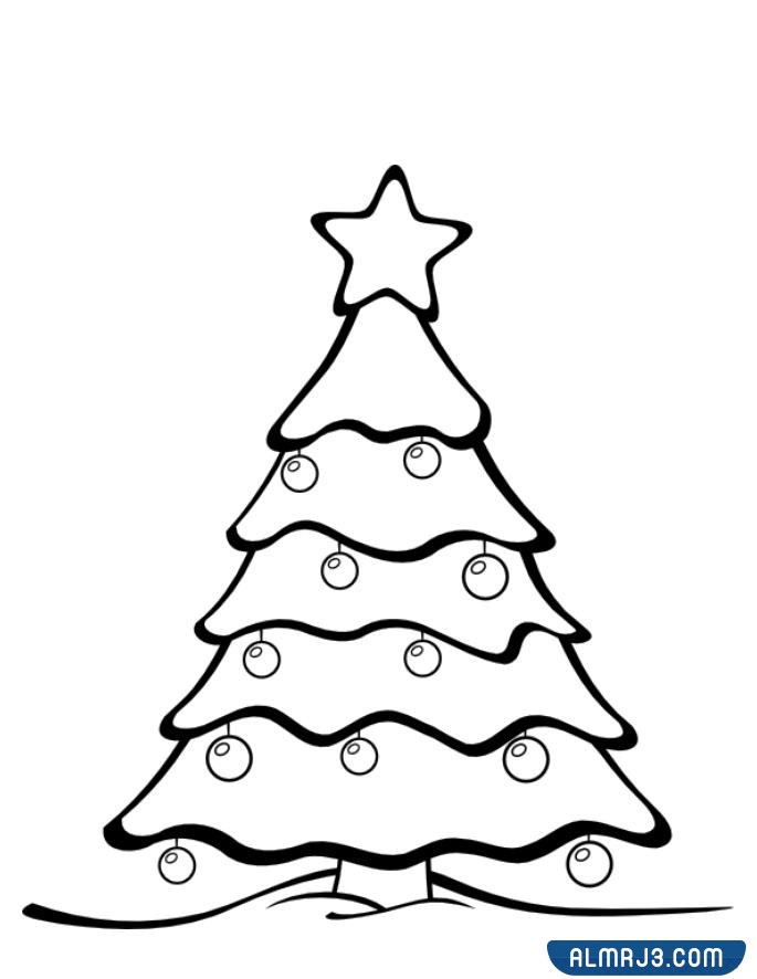 شجرة الكريسماس للتلوين