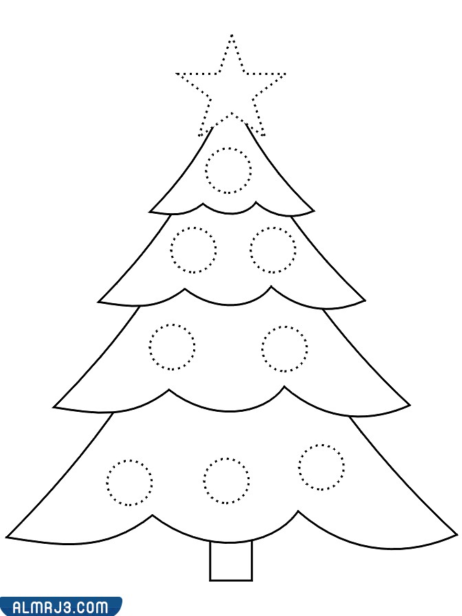 شجرة الكريسماس للتلوين