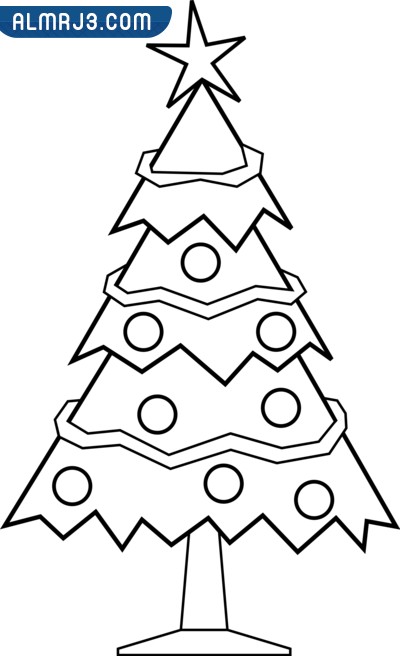 شجرة الكريسماس للتلوين