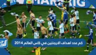 كم عدد اهداف الارجنتين في كاس العالم 2014