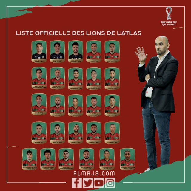 كم عدد لاعبي منتخب المغرب المحترفين