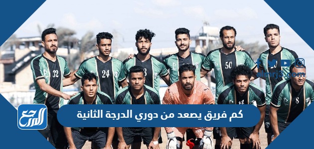 كم فريق يصعد من دوري الدرجة الثانية