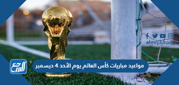 مواعيد مباريات كأس العالم يوم الأحد 4 ديسمبر