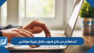 رابط وطريقة استعلام عن بلاغ هروب عامل تربية مواشي 1447 السعودية