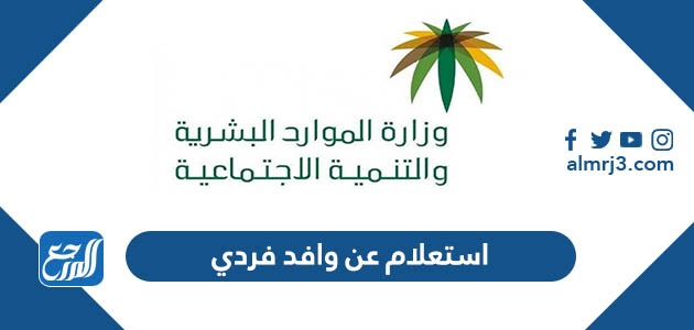 استعلام عن وافد فردي