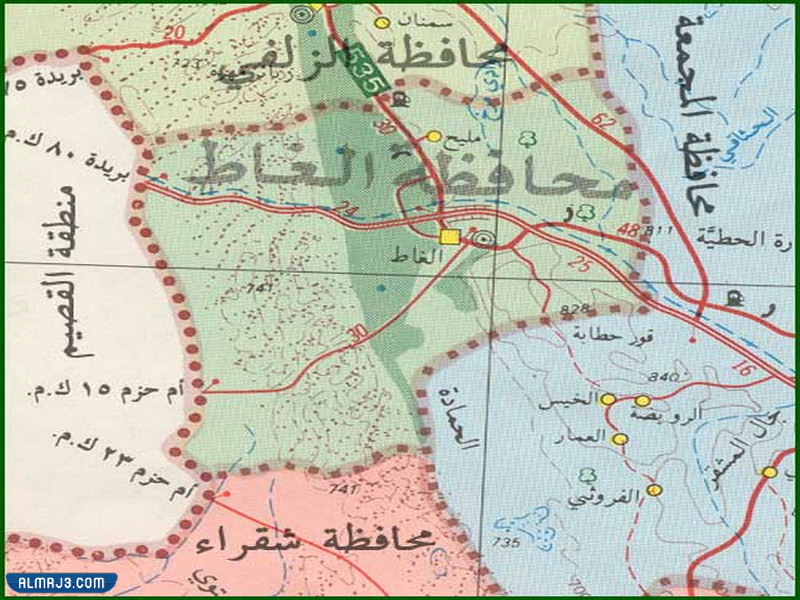 الغاط كم تبعد عن القصيم