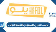 جدول ترتيب الدوري السعودي الدرجه الاولى 2023