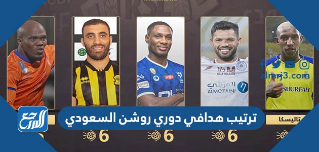 ترتيب هدافي دوري روشن السعودي