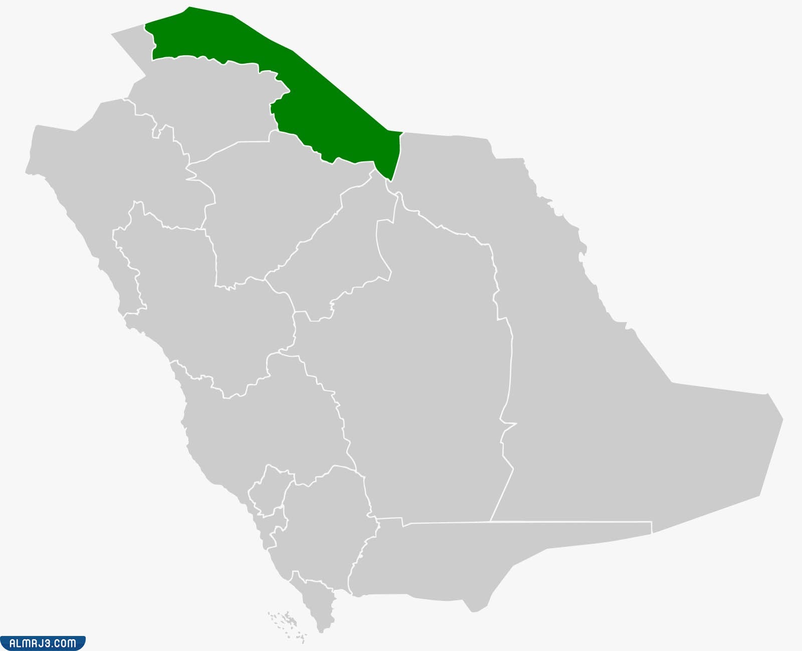 خريطة الحدود الشمالية في السعودية