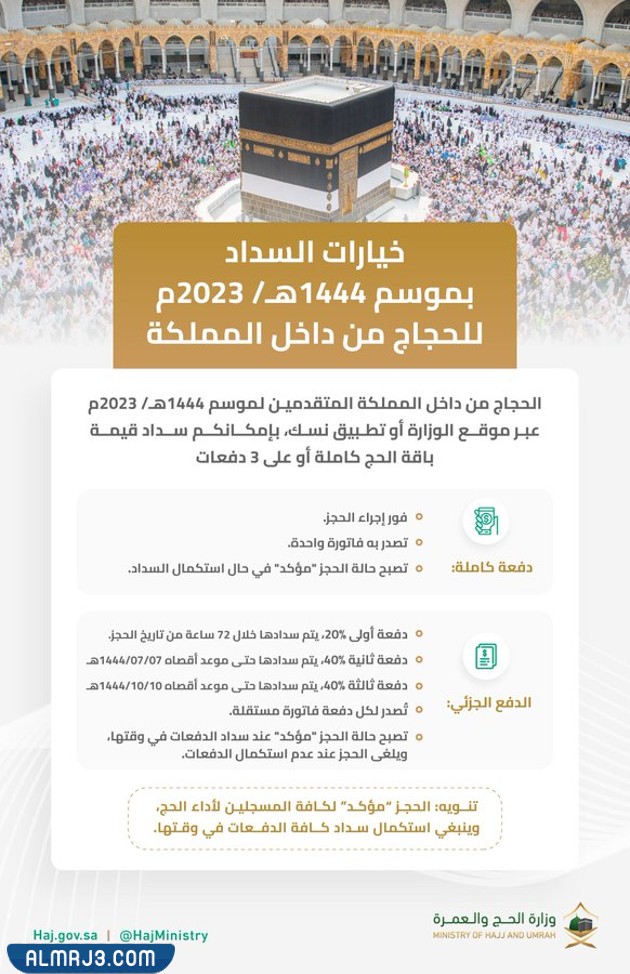 أسعار باقات الحج لحجاج الداخل