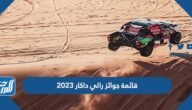 قائمة جوائز رالي داكار 2023