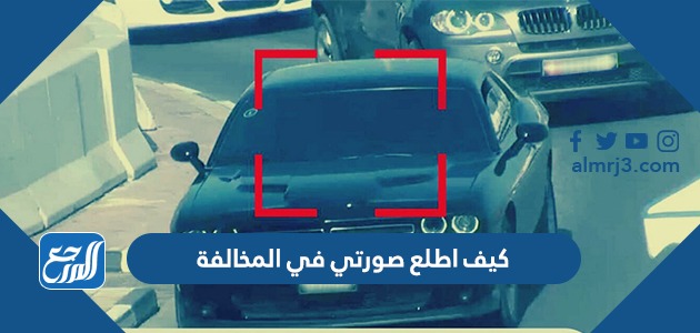 كيف اطلع صورتي في المخالفة