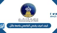 كيف اعرف رقمي الجامعي جامعة حائل