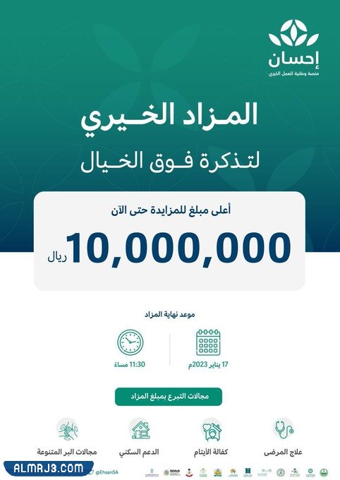 ما هي أعلى قيمة وصلت لها تذكرة فوق الخيال السعودية