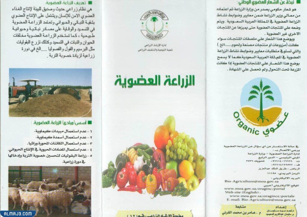 مطويه عن محاصيل بلادي