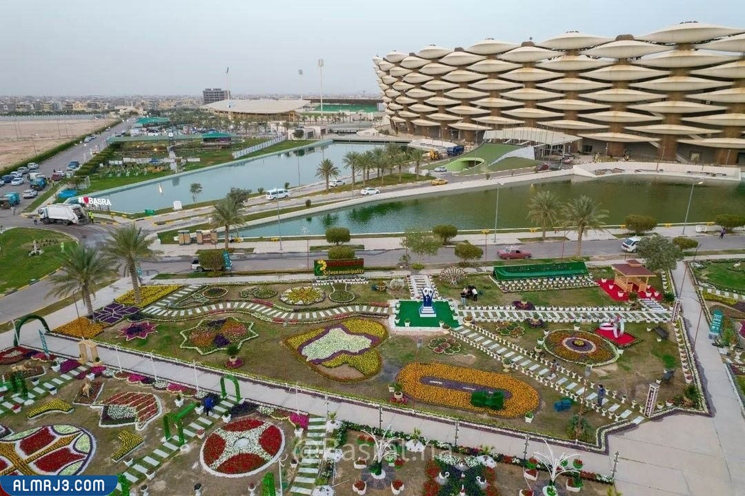 ملعب البصرة جذع النخلة بالصور