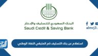رابط وطريقة استعلام عن بنك التسليف كم المتبقي عبر النفاذ الوطني