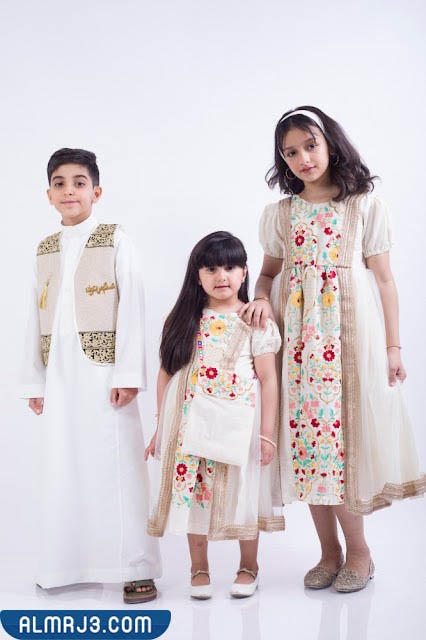 ملابس يوم التأسيس السعودي للاطفال