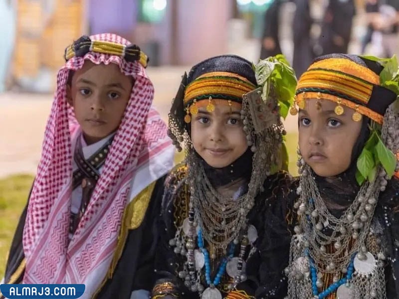 ملابس يوم التأسيس السعودي للاطفال