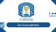 شروط القبول في جامعة طيبة دراسات عليا 1447