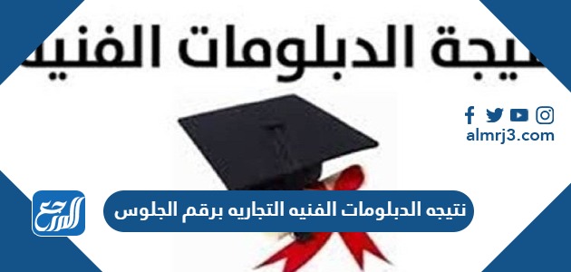 نتيجه الدبلومات الفنيه التجاريه 2024 برقم الجلوس