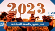 متى تنتهي السنة الميلادية 2025