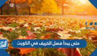 متى يبدأ فصل الخريف 2024 في الكويت
