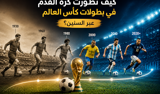 كيف تطورت كرة القدم في بطولات كأس العالم عبر السنين؟